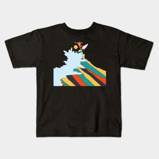 Ride the surf Kids T-Shirt